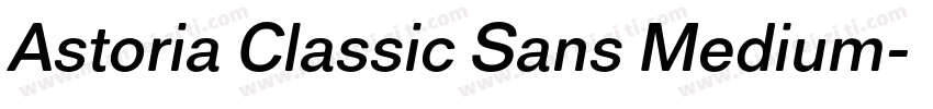 Astoria Classic Sans Medium字体转换